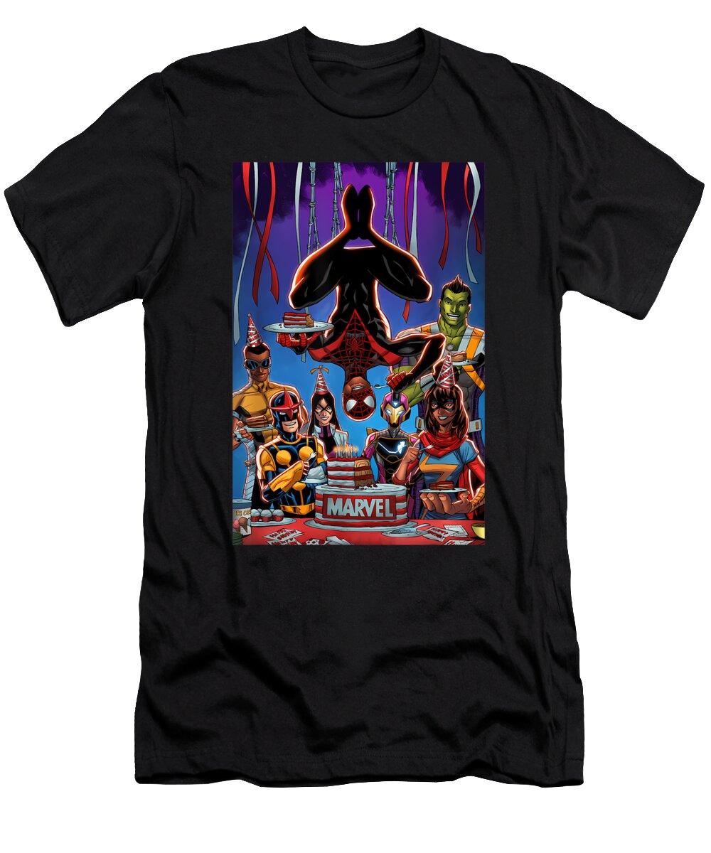 Spider Man and Marvel Heroes Celebration Ally Eleanora T-Shirt