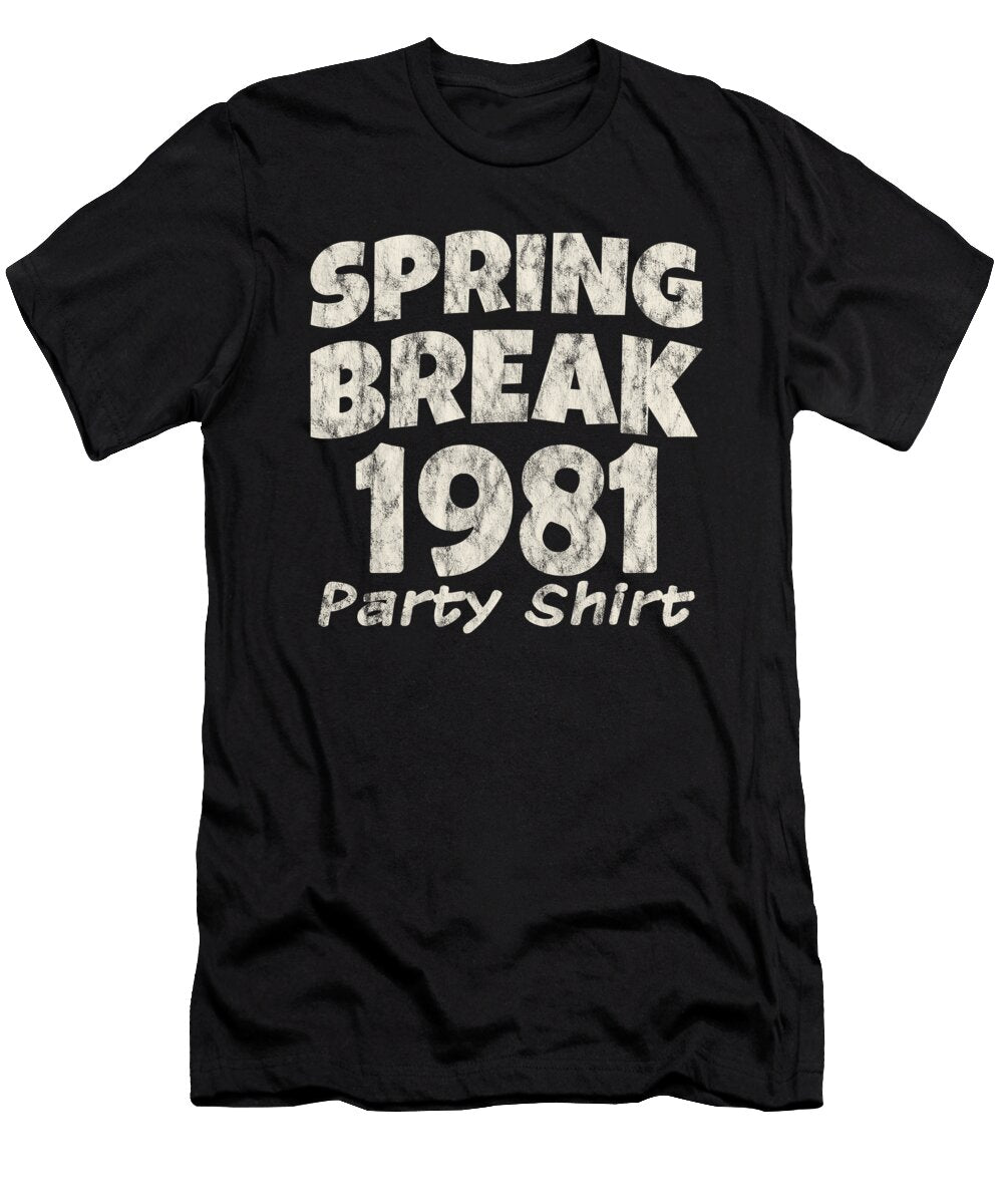 Spring Break Party 1981 Vintage Disco Funk Henry B T-Shirt