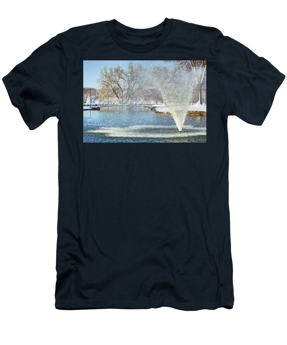 Spring Snow Papillion Nebraska Nikolyn Mcdonald T-Shirt