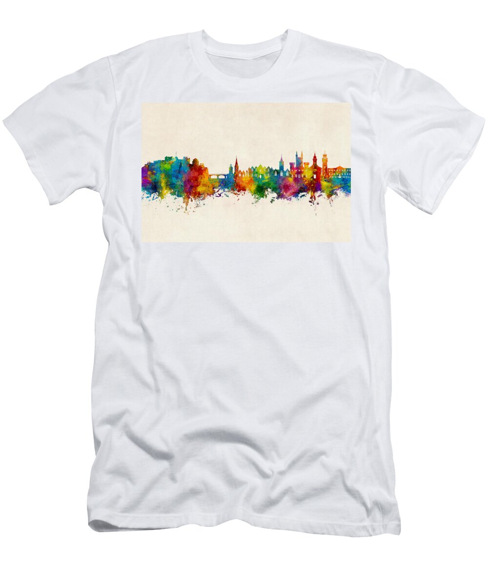 St Peter Port Guernsey Channel Islands Skyline 13 Michael Tompsett T-Shirt