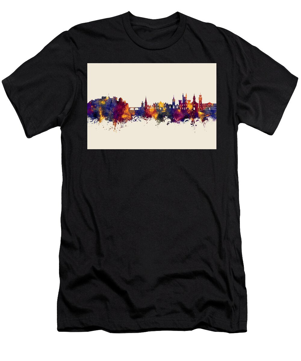 St Peter Port Guernsey Channel Islands Skyline 16 Michael Tompsett T-Shirt