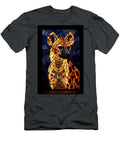 Stained Glass Hyena Portrait Spotted Hyena Luna Farmer T-Shirt
