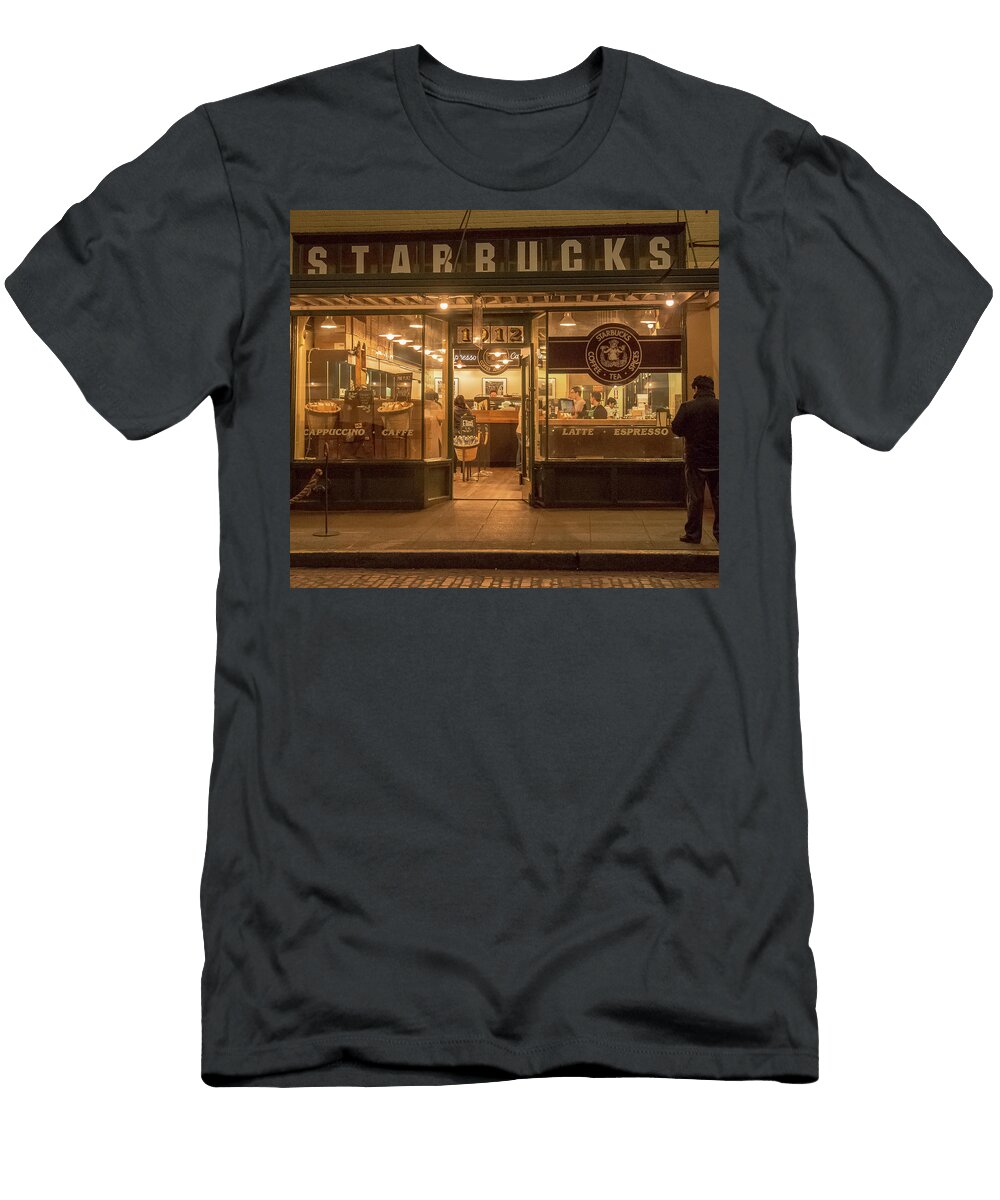 Starbucks At Pike Place E Faithe Lester T-Shirt