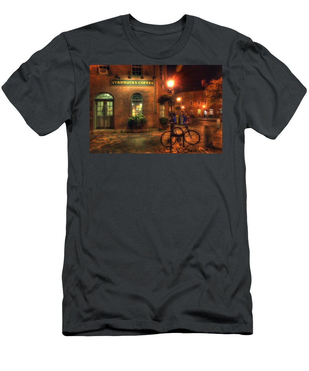 Starbucks Coffee Stop Newburyport Ma Joann Vitali T-Shirt