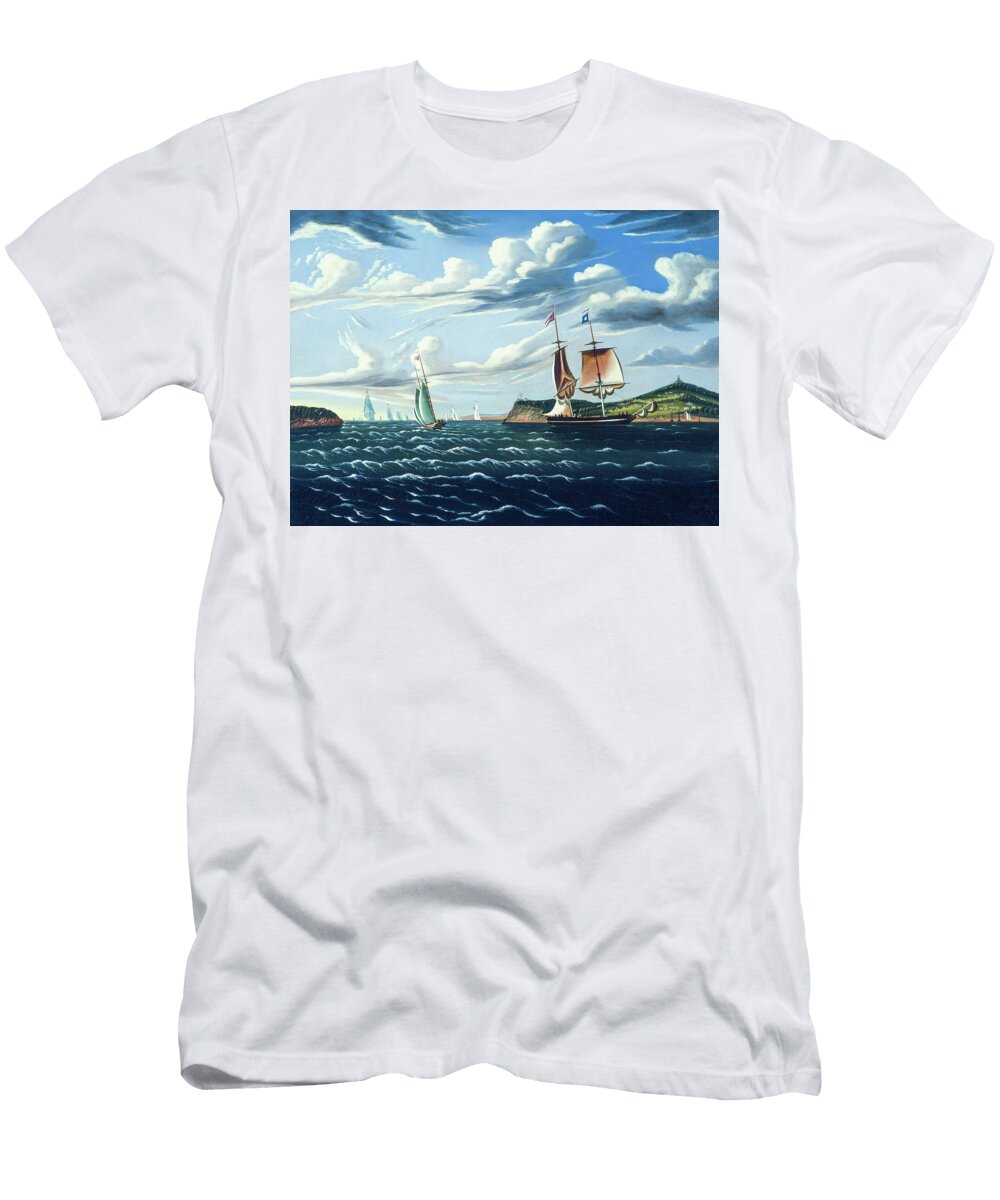 Staten Island and the Narrows By Thomas Chambers 1857 Thomas Chambers T-Shirt