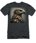 Steampunk Eagle Portrait Mechanical Bird Fantasy Digital Art Illustration Talha Khan T-Shirt