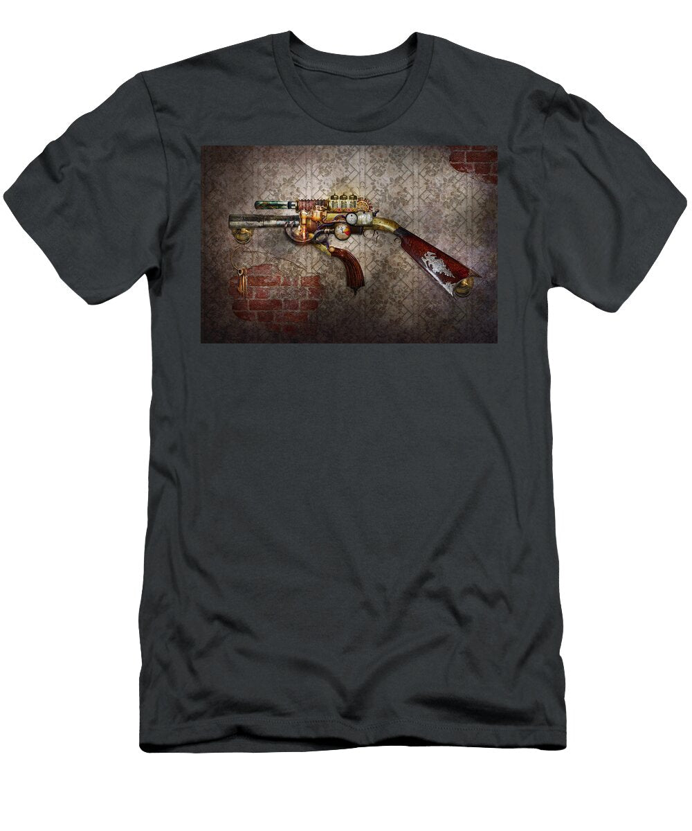 Steampunk Gun the Sidearm Mike Savad T-Shirt