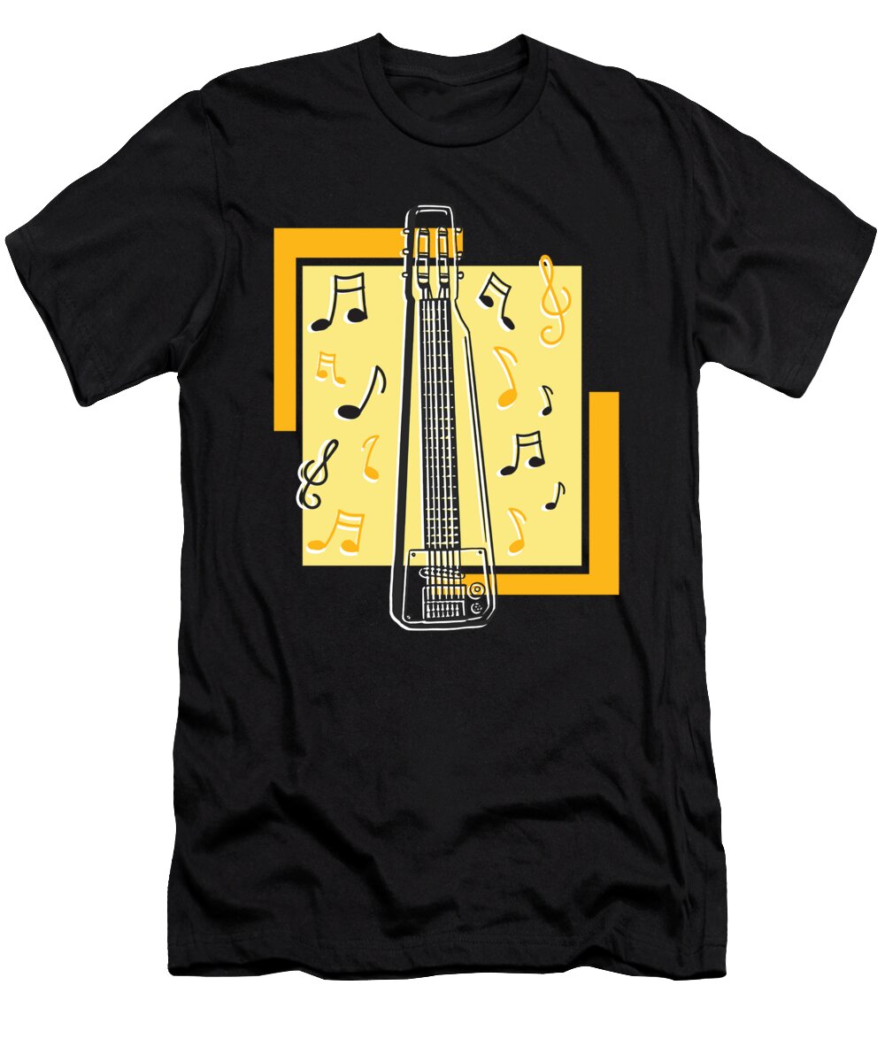 Steel Guitar with Music Notes Designed By Vexels T-Shirt