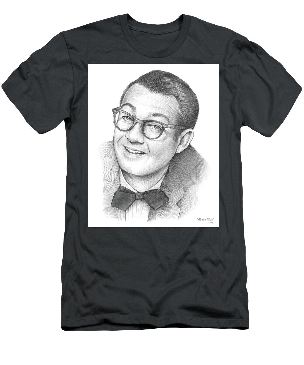 Steve Allen Portrait Sketch Greg Joens T-Shirt