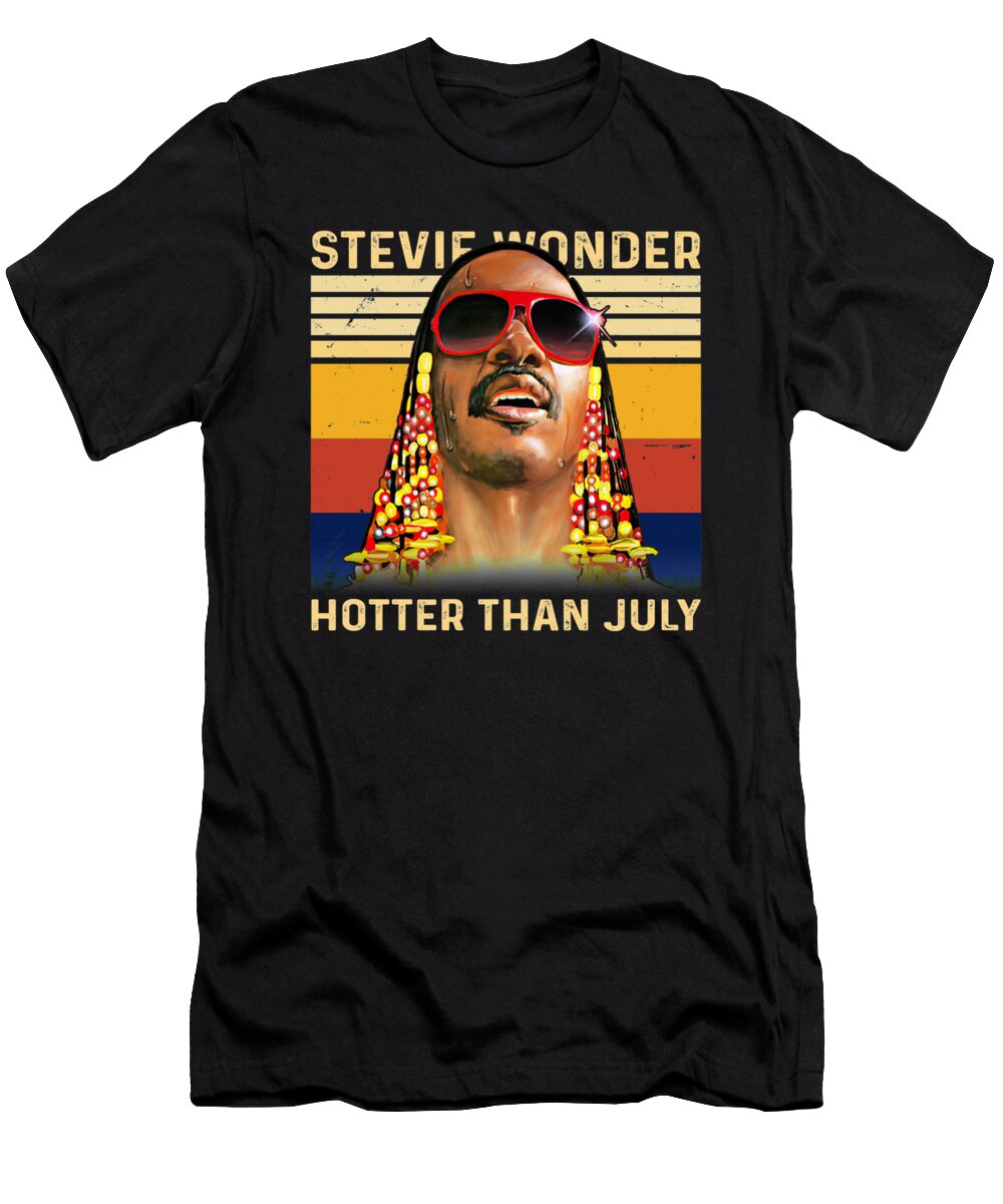 Stevie Wonder Hotter Than July Singger Unisex Cynthia Pottorff T-Shirt