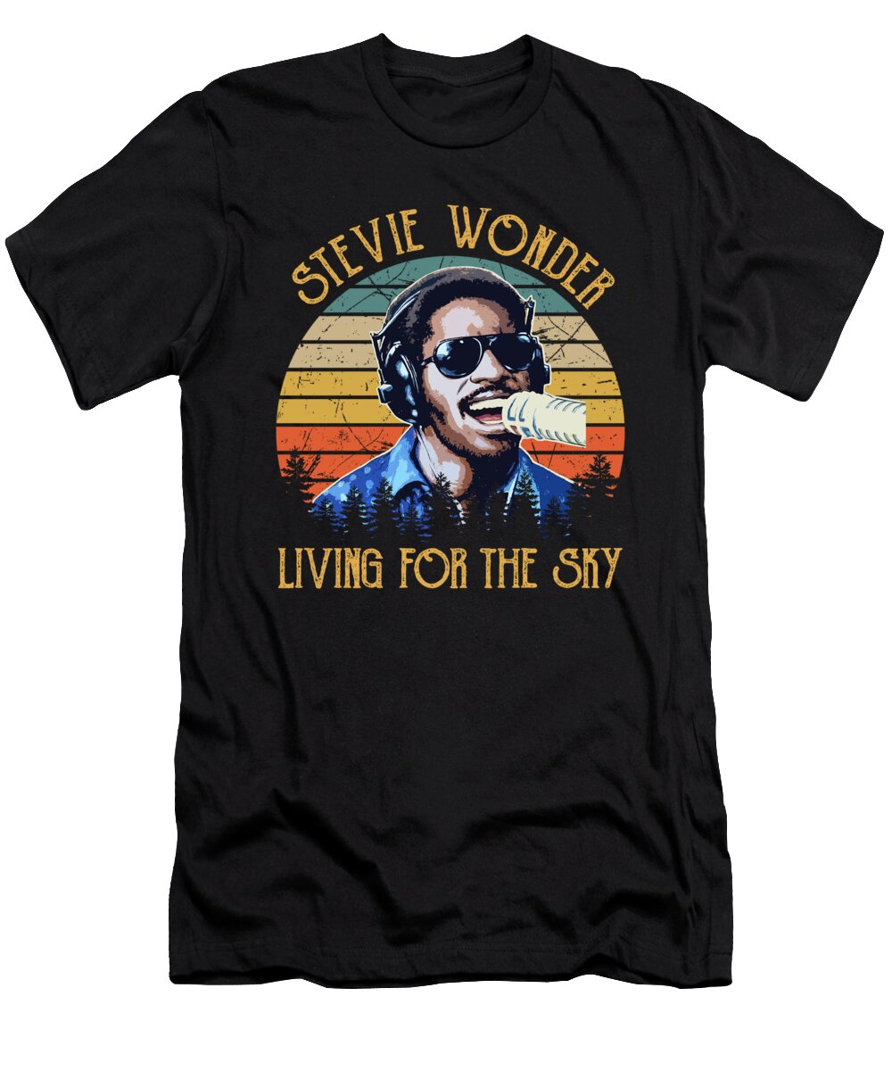 Stevie Wonder Living for the Sky Cynthia Pottorff T-Shirt