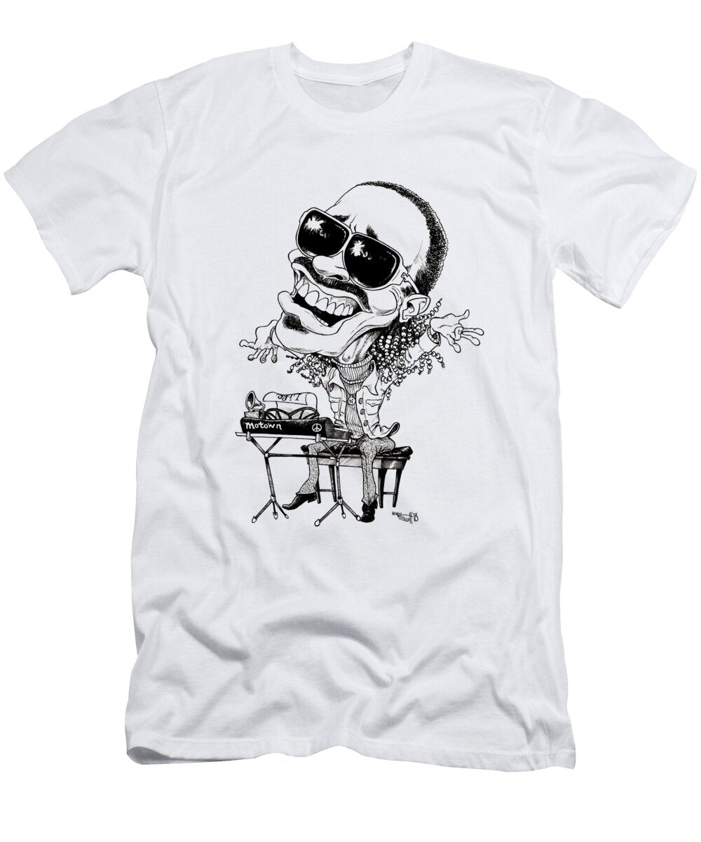 Stevie Wonder Mike Scott T-Shirt