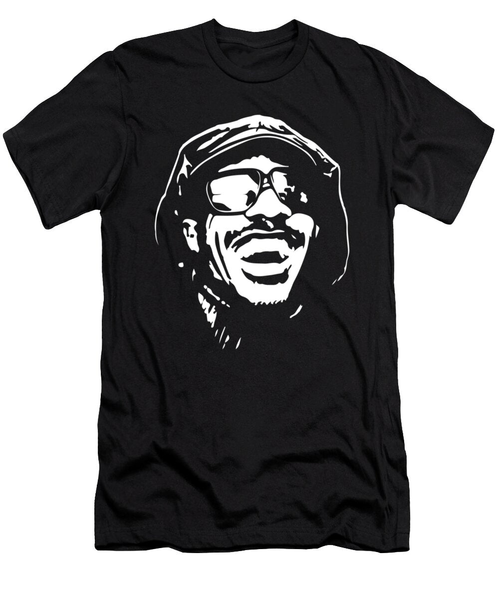 Stevie Wonder Portrait Cynthia Pottorff T-Shirt