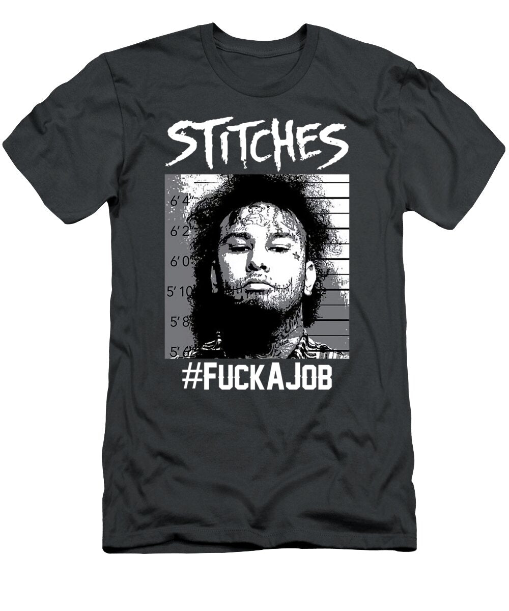 Stitches Rapper Merch Mug Shot Team Trending Andries Klijn Velderman T-Shirt