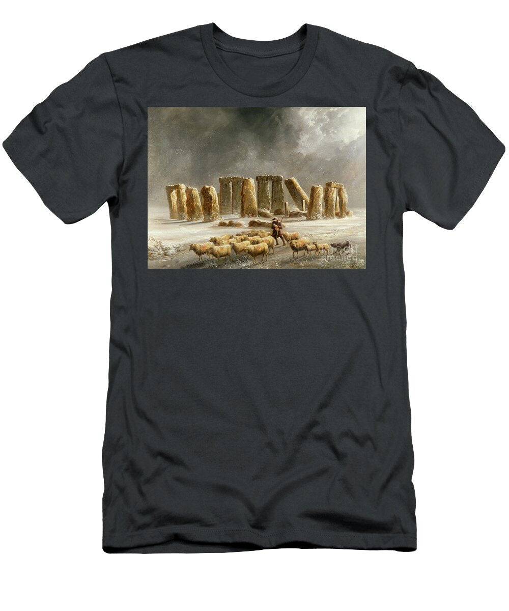 Stonehenge in Winter Walter Williams T-Shirt