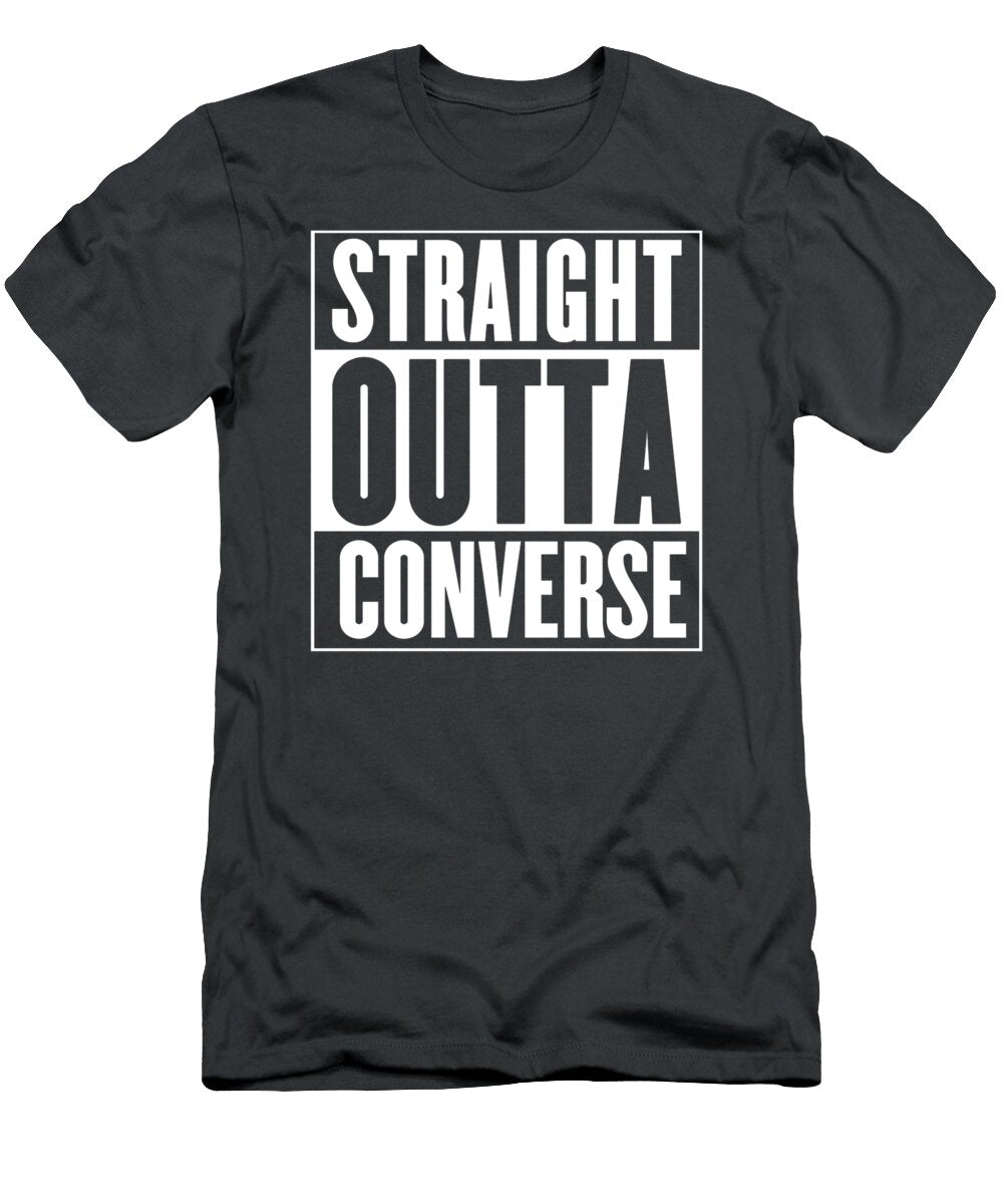 Straight Outta Converse Karahf Halde T-Shirt