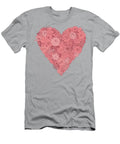 Succulent Heart Dark Background Jen Montgomery T-Shirt