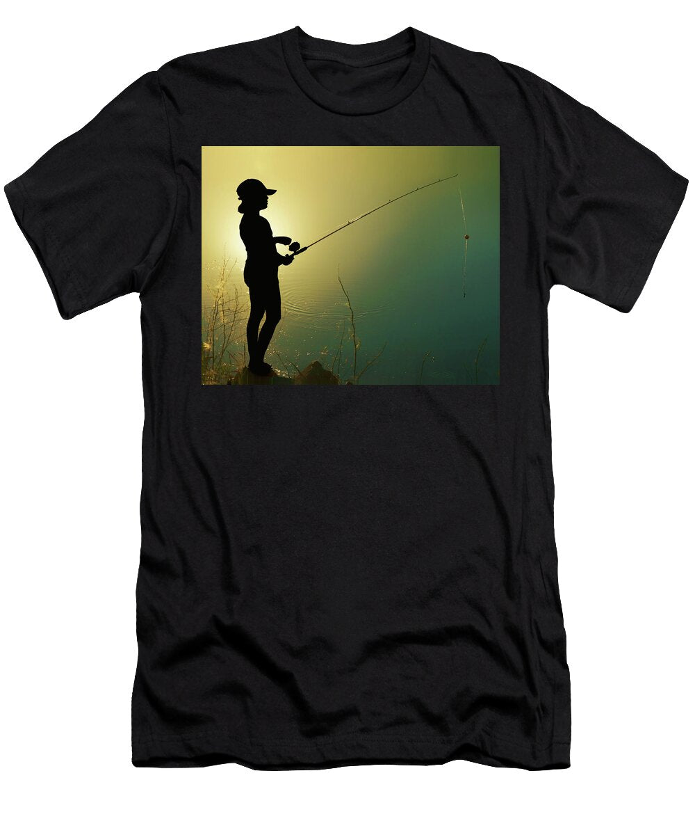 Summertime Fishing Nikolyn Mcdonald T-Shirt