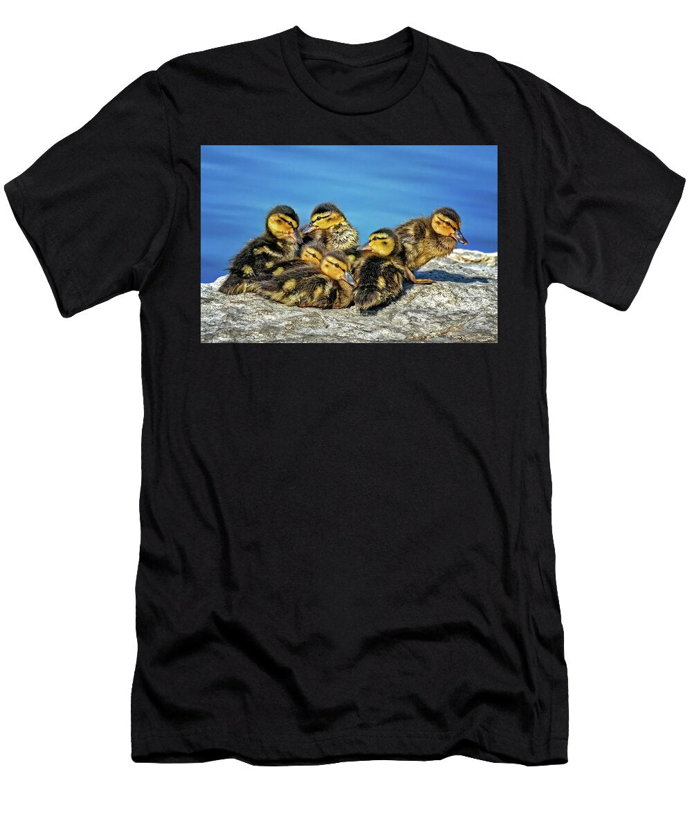 Sun Kissed Siblings Mallard Ducklings Nikolyn Mcdonald T-Shirt