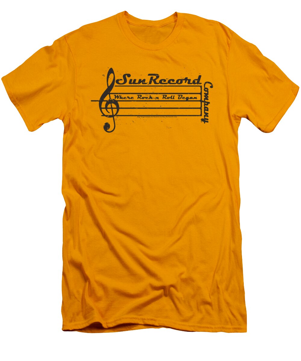 Sun Records Music Staff Brand a T-Shirt