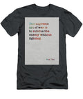 Sun Tzu Famous Quote Colorful the Supreme Art of War Design Turnpike T-Shirt