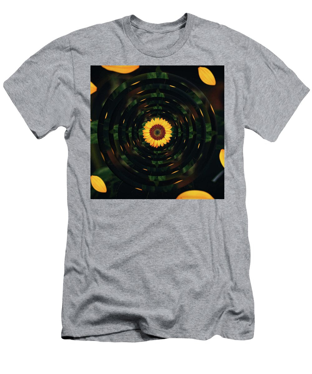 Sunflower Circles Pelo Blanco Photo T-Shirt
