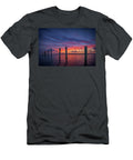 Sunset At Cedar Beach Marina Rick Berk T-Shirt