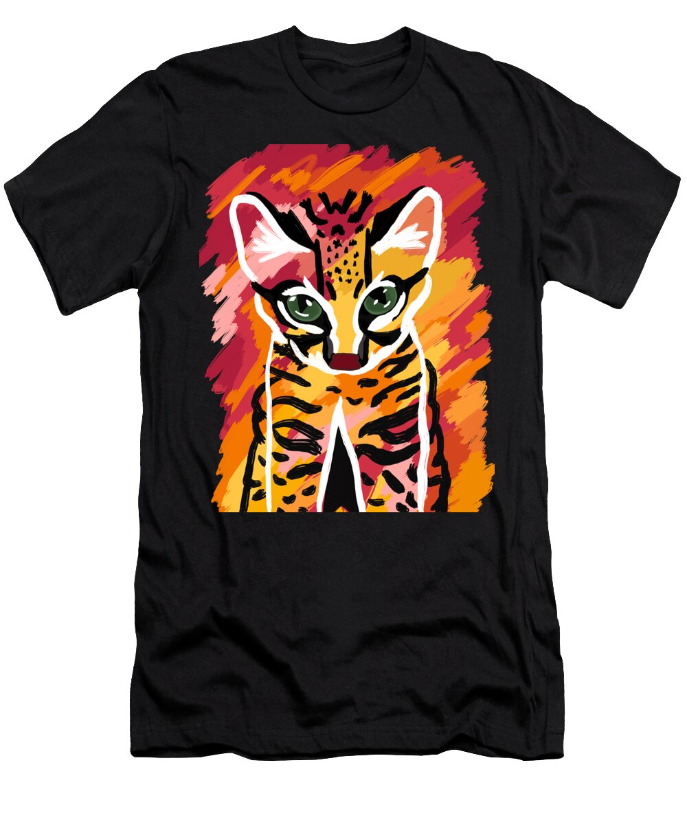Sunset Bengal Kristi Brooks T-Shirt