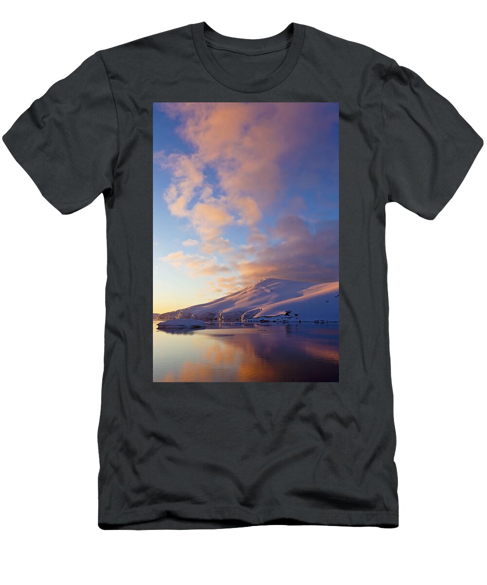Sunset Over Mountains Lemaire Channel Erik Joosten T-Shirt