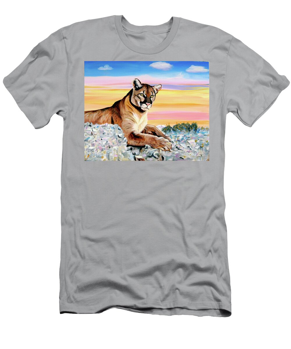 Sunset Puma Phyllis Kaltenbach T-Shirt