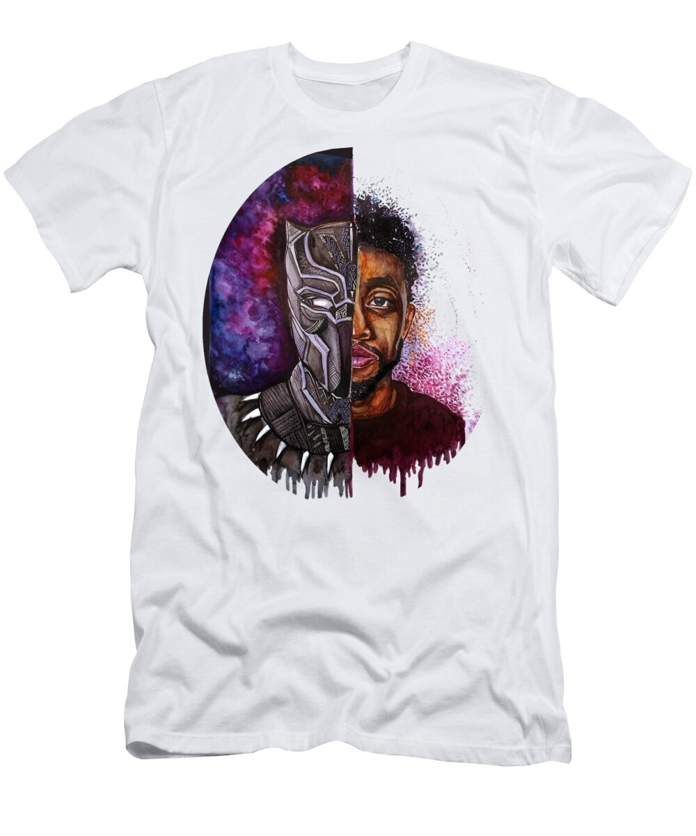 Superhero Artwork Black T-Shirt