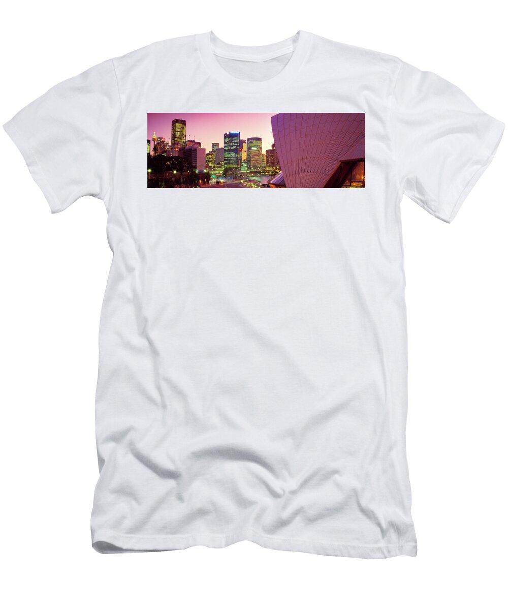 Sydney Opera House At Twilight Sydney Australia Sean Davey T-Shirt