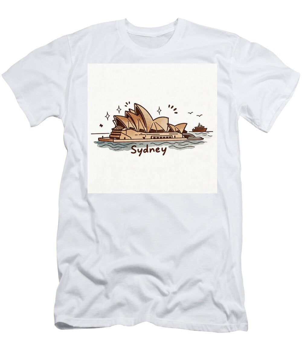Sydney Opera House Doodle Mounir Khalfouf T-Shirt