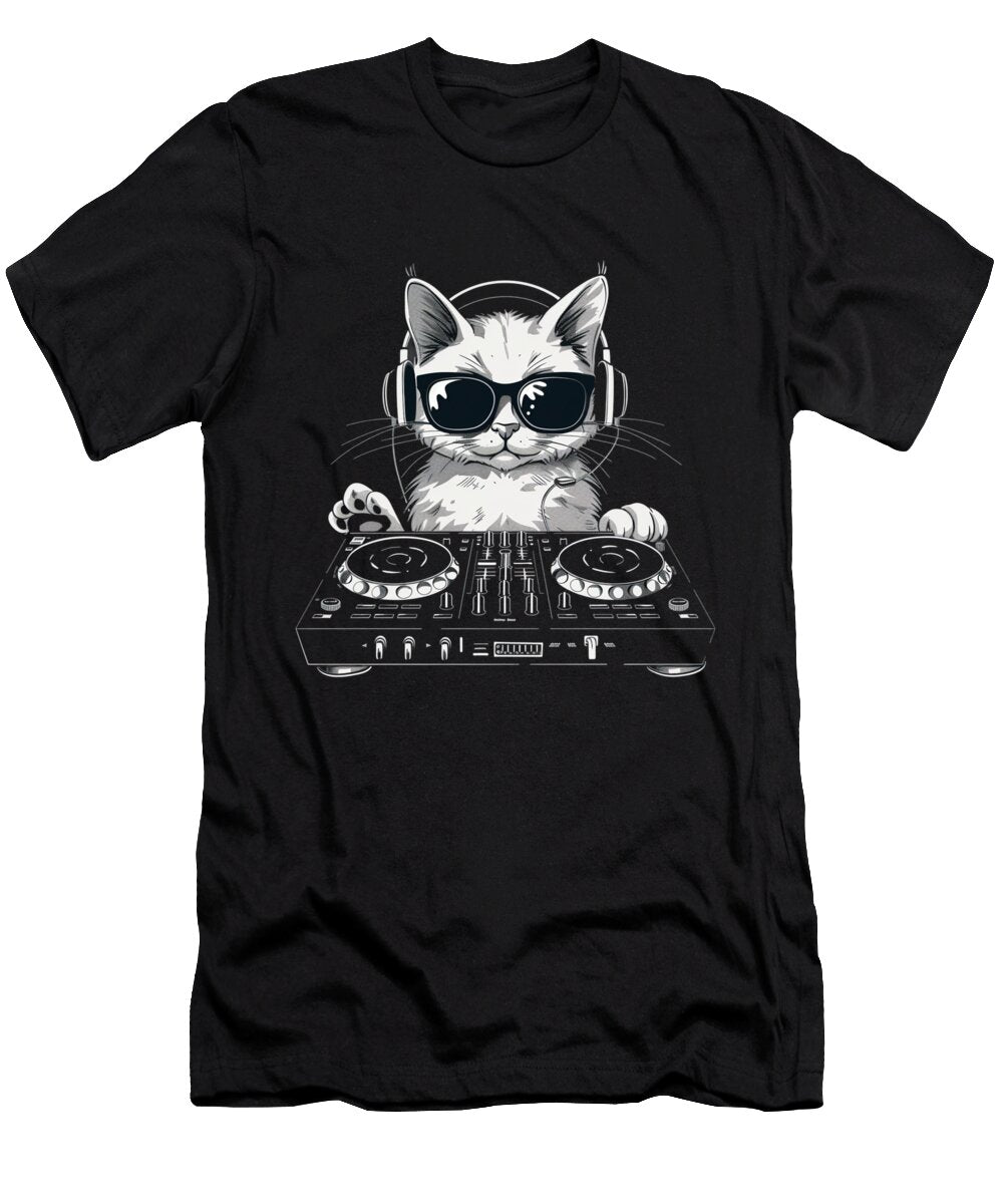 Tail Spin Tunes Hits By DJ Cat Dnt Prints Art T-Shirt