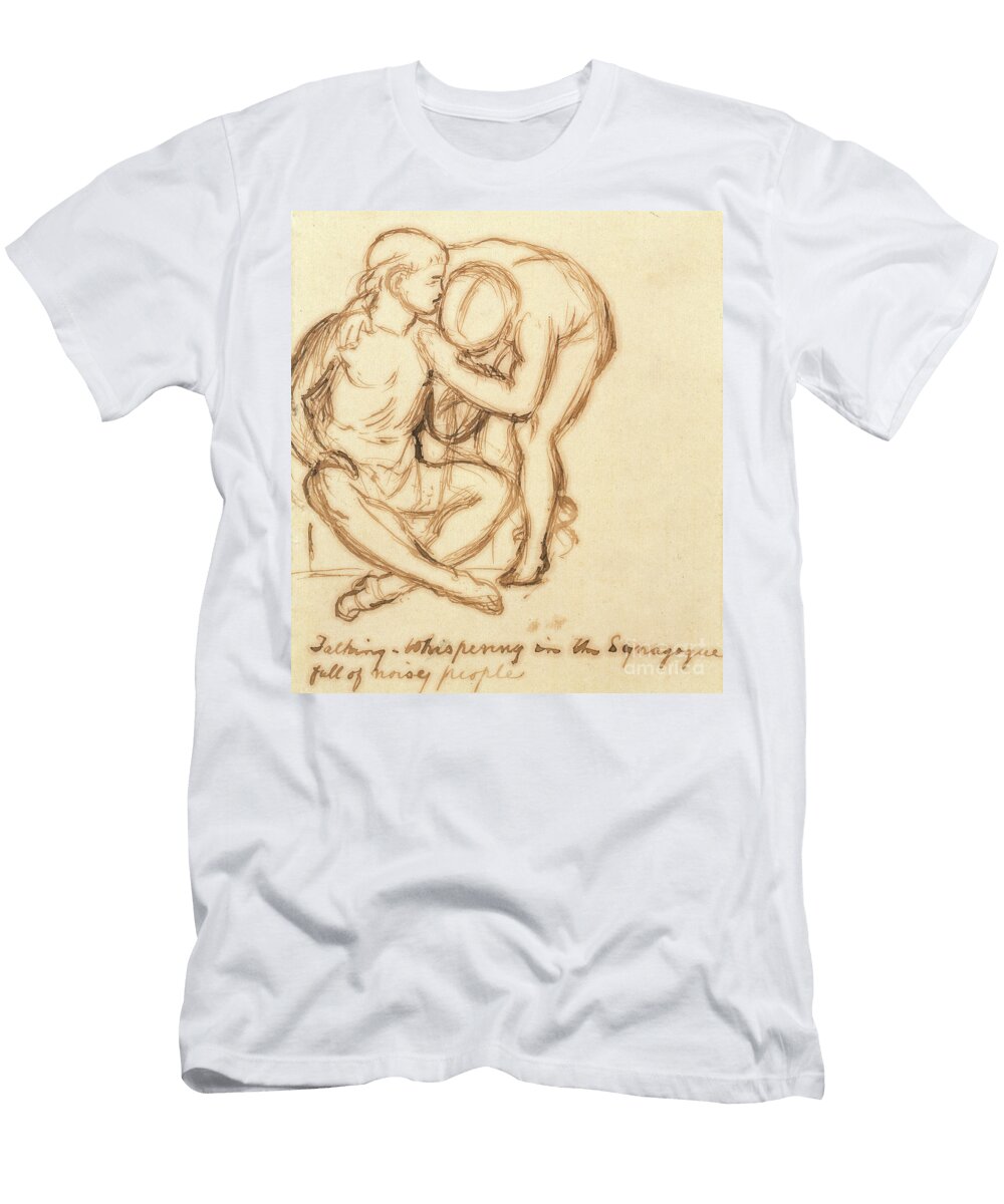 Talking Whispering in the Synagogue Full of Noisy People William Holman Hunt T-Shirt