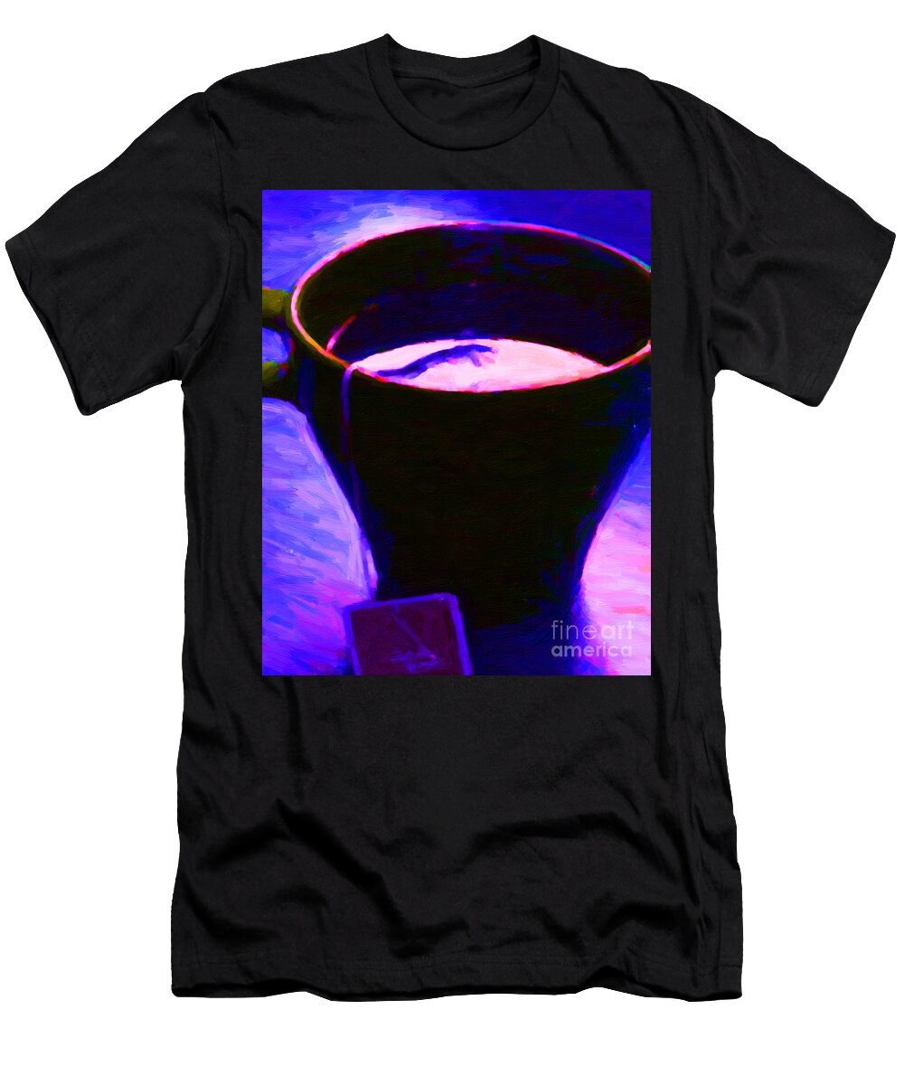 Tea Time Quiet Time Purple Wingsdomain Art and Photography T-Shirt