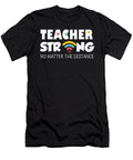 Teacher Strong No Matter the Distance Wifi Symbol Licensed Art T-Shirt