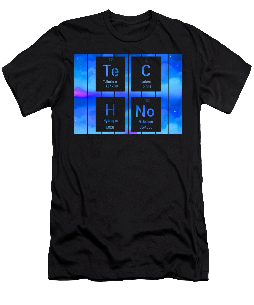 Techno Rave Party Periodensystem Festival Galaxy Sifou Store T-Shirt
