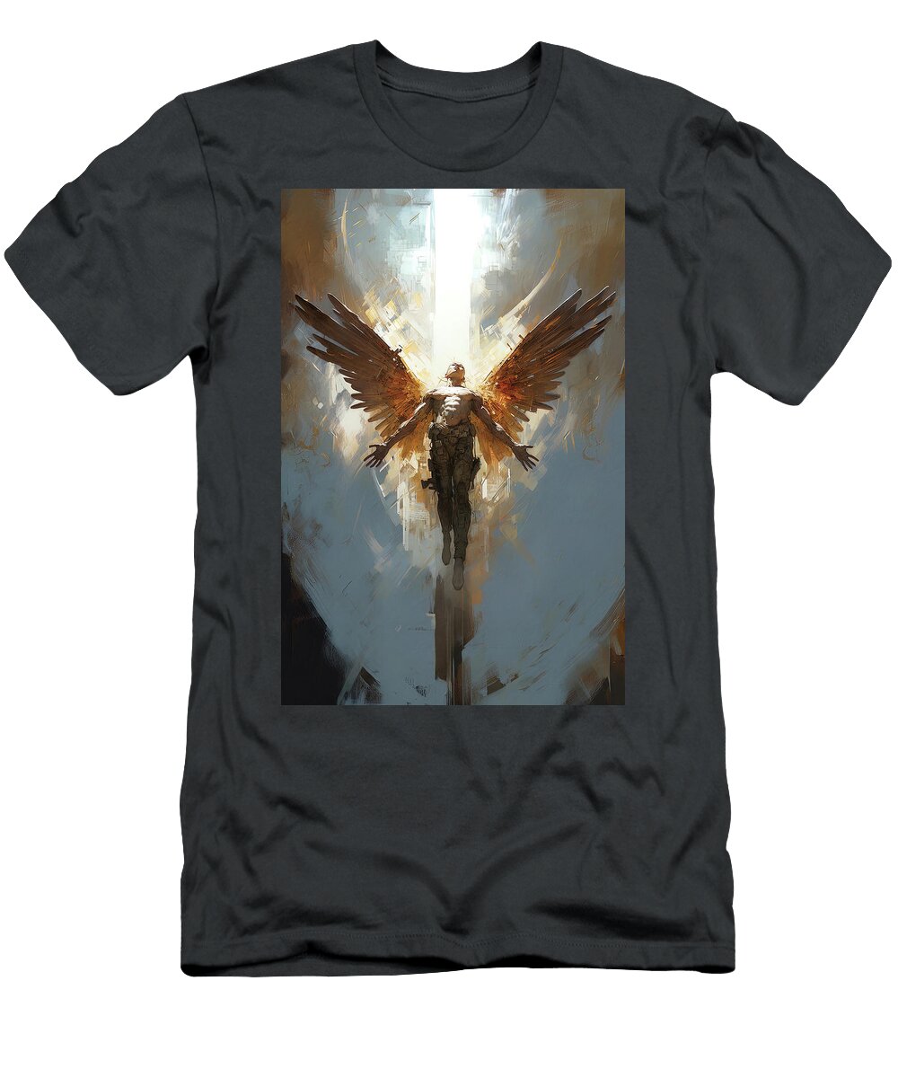 The Ascension of Seraph the Cybernetic Angel 03 Am Fineartprints T-Shirt