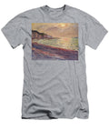 The Beach At Pourville Setting Sun 1882 Oil on Canvas Claude Monet T-Shirt