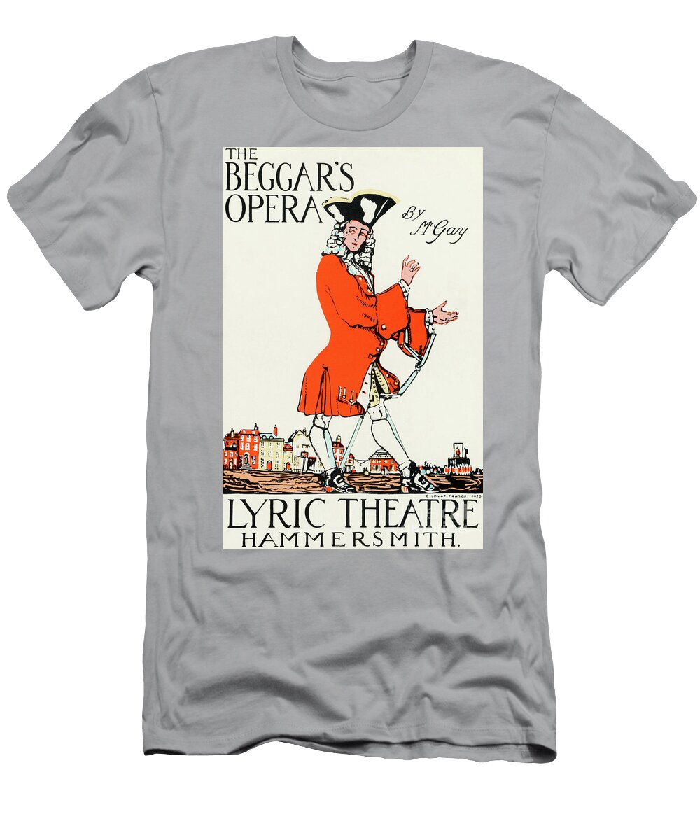 The Beggars Opera Vintage Theater Poster Circa 1920 C Lovat Fraser T-Shirt