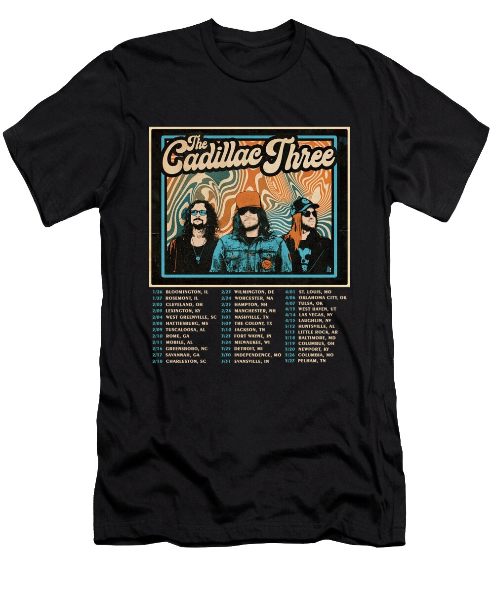 The Cadillac Three Spring Tour Dates 2023 Sk78 Sarah Kusuma T-Shirt