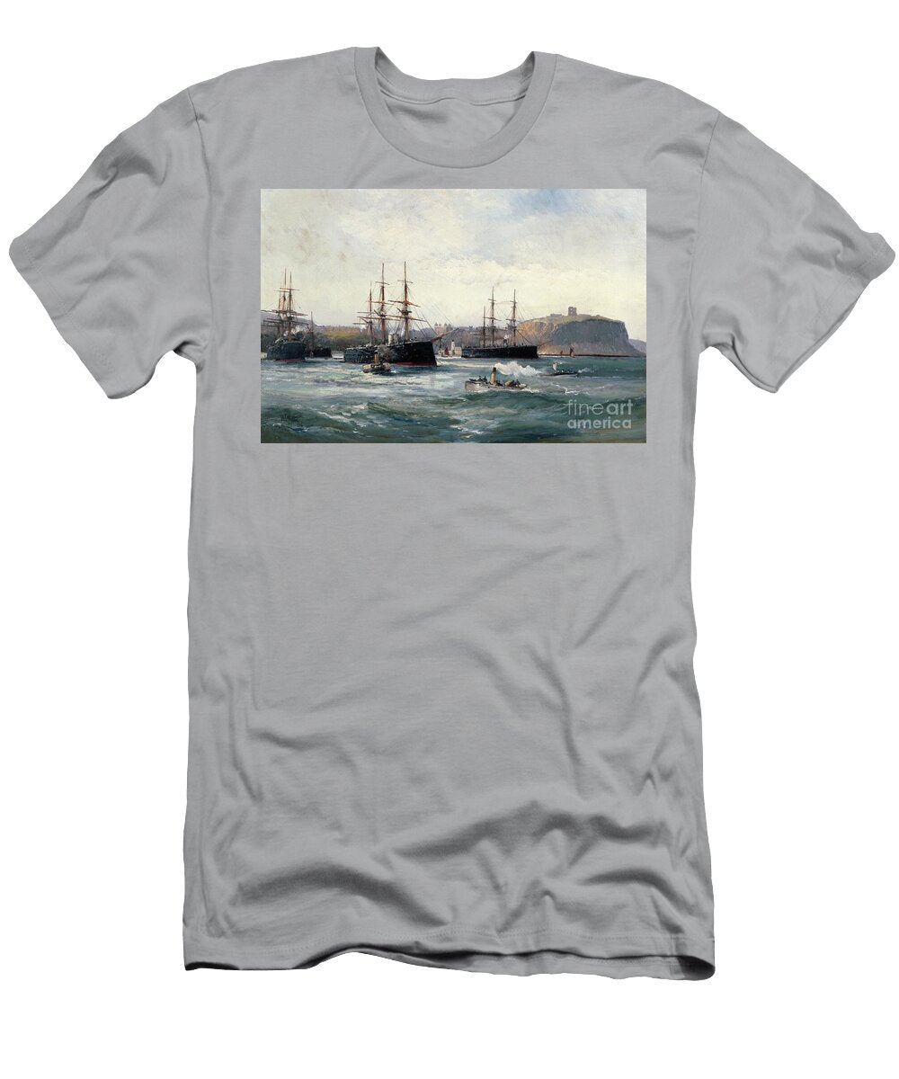 The Channel Fleet Off Scarborough 1896 William Lionel Wyllie T-Shirt