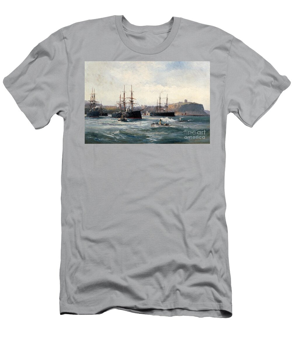 The Channel Fleet Off Scarborough William Lionel Wyllie T-Shirt