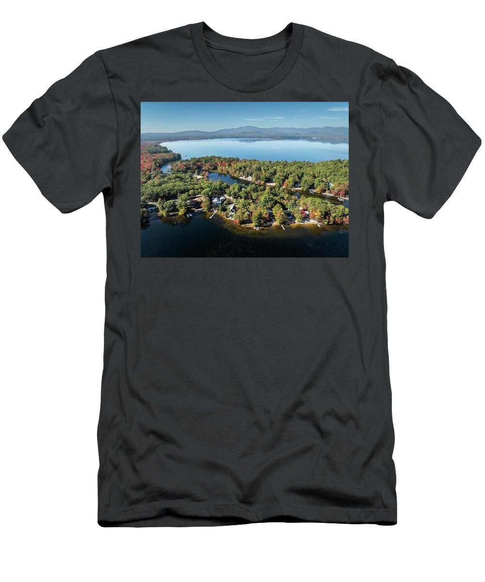 The Channel Ossipee Lake New Hampshire October 2025 John Rowe T-Shirt