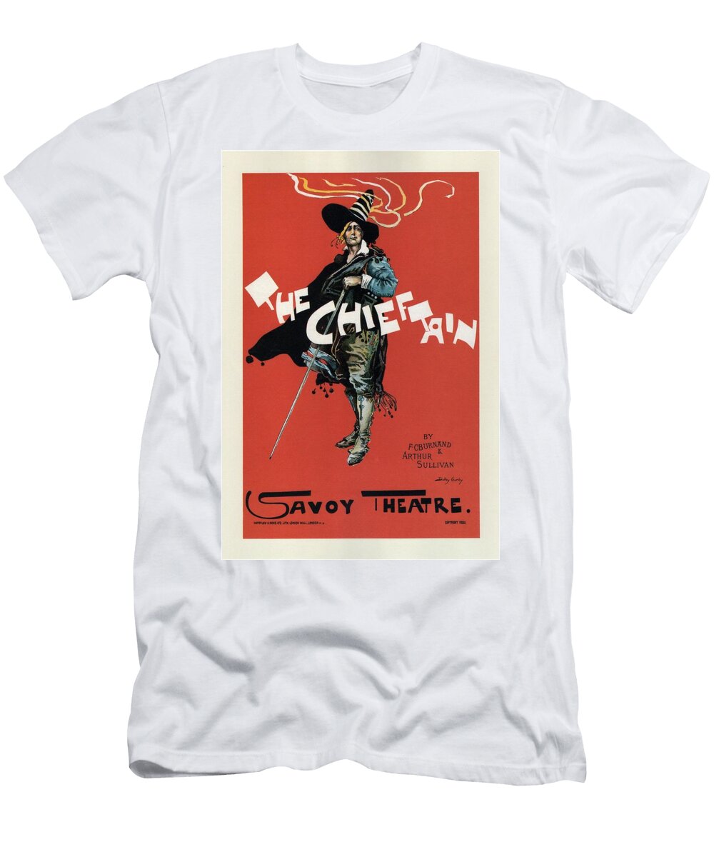 The Chieftain Savoy Theatre Vintage Advertising Poster Studio Grafiikka T-Shirt