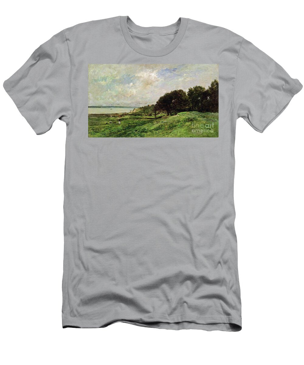 The Coast of Villerville 1875 Charles Francois Daubigny T-Shirt