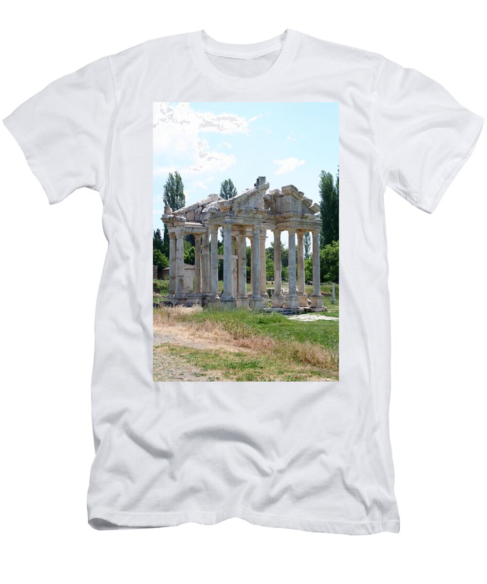 The Four Roman Columns of the Ceremonial Gateway Tracey Harrington Simpson T-Shirt