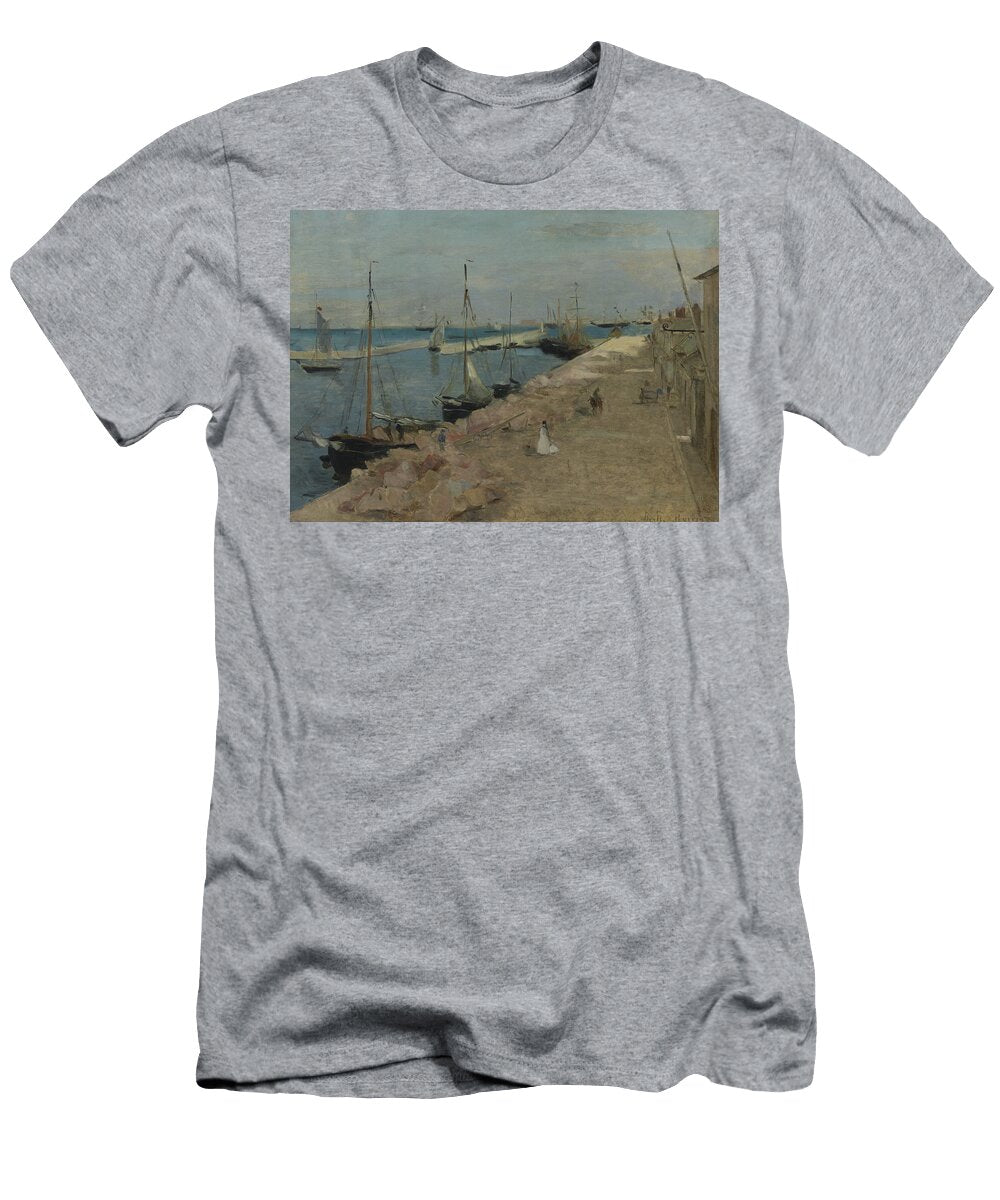 The Harbor At Cherbourg Berthe Morisot T-Shirt
