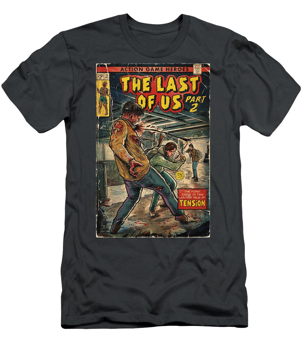 The Last of US Intro Fanart Comic Sousestations Steve T-Shirt